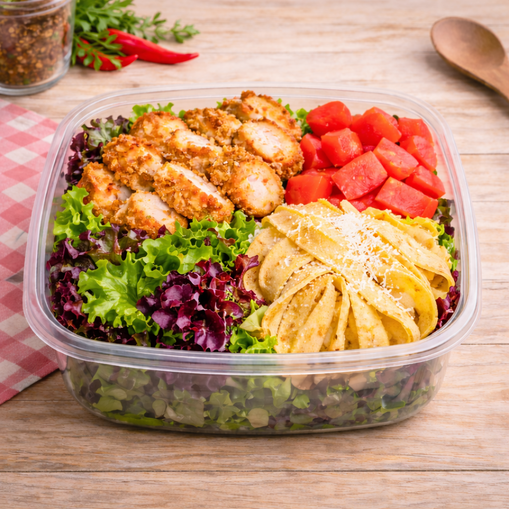 Ensalada crocante de pollo